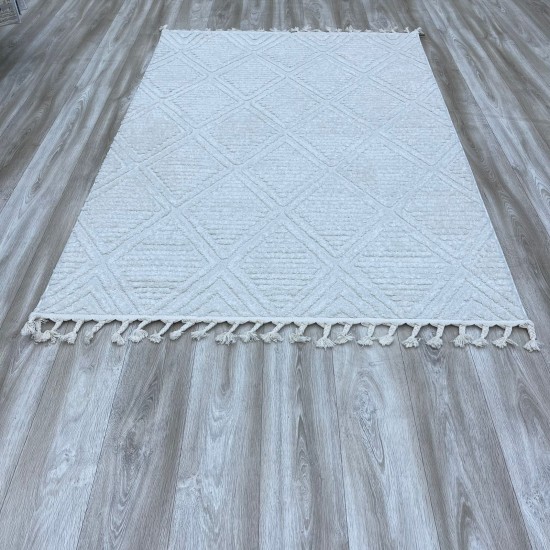 Eva Carpet A0742B Cream Cream Made in Bulgarian 150*220