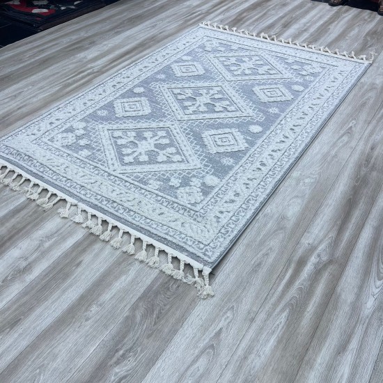 سجاد ايفا A0366B كريم رصاصي صنع بلغاري 250*350