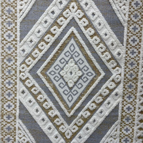 Eva Carpet B0288A Navy Blue Gold Bulgarian Made 120*170