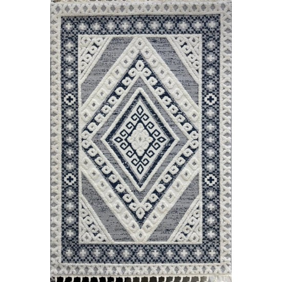 Eva Carpet B0288A Navy Gray Made in Bulgaria 150*220