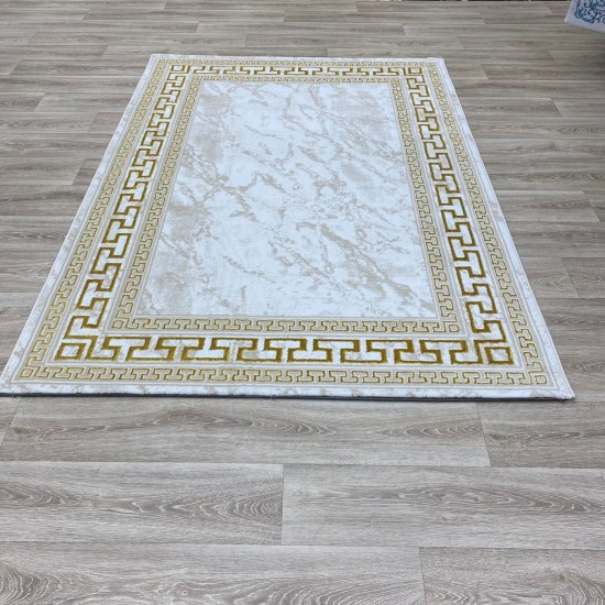 Ghada Carpet E628C Gold Size 80*150