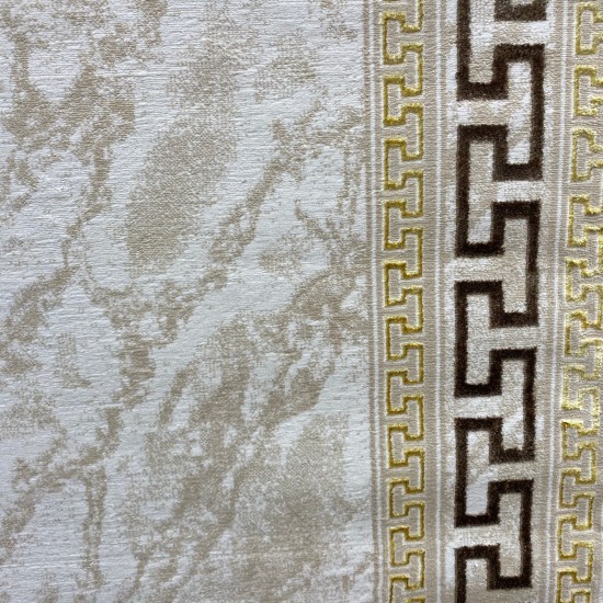 Ghada Carpets E628C Beige Brown Size 80*150