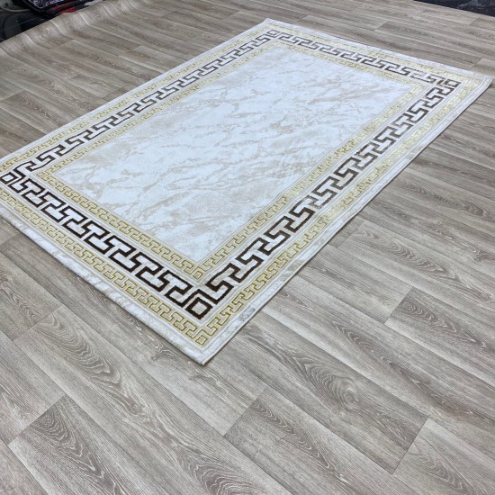 Ghada Carpets E628C Beige Brown Size 150*220