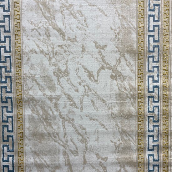 Ghada Carpets E628C Beige Blue Size 150*220