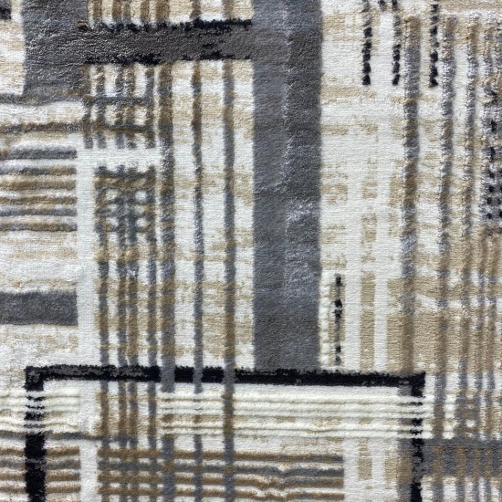 Bvlgari rugs Hermas 082 beige and gray