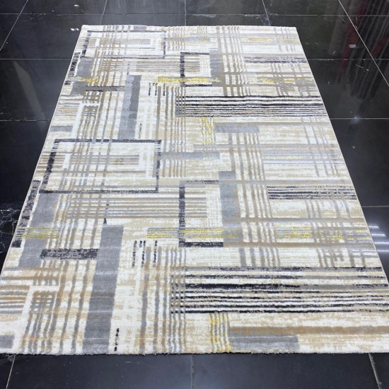 Bvlgari rugs Hermas 082 beige and gray