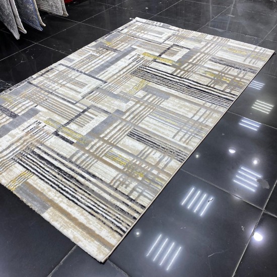 Bvlgari rugs Hermas 082 beige and gray