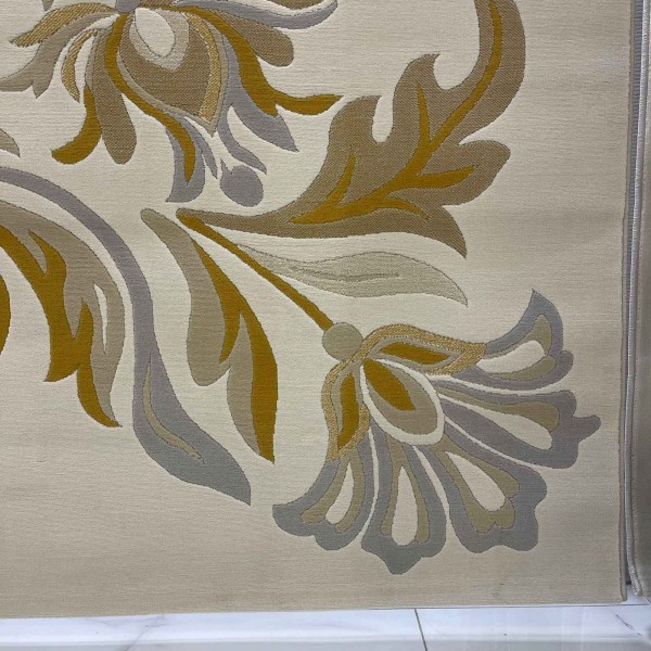 Lotus Turkish Rug HU13A cream golden Size 400*500