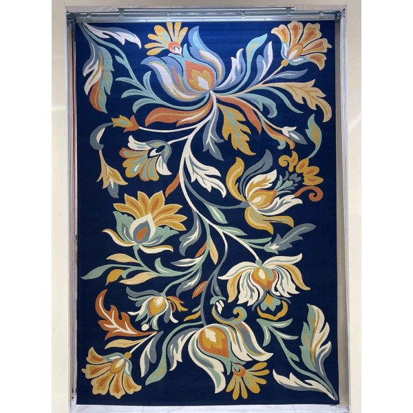 Lotus Turkish Rug HU13A navy cream Size 250*350
