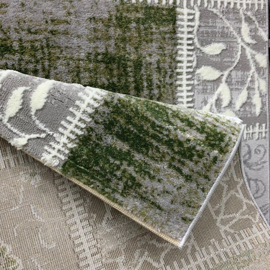 Bulgarian Carpet MANGO 626, gray and green