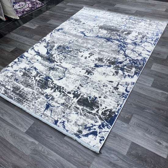 Bulgarian Milton Carpet 9630 Gray and Blue