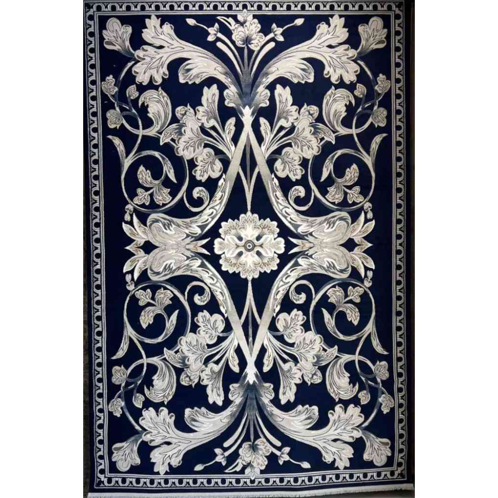 سجاد تركي ملكي موناكو نقشه فرنسي كحلي مقاس 80*150