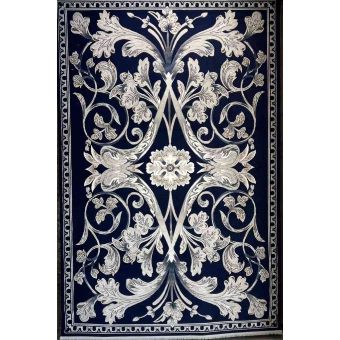 Royal Turkish Monaco carpet French pattern navy blue size 400*500