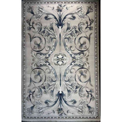 سجاد تركي ملكي موناكو نقشه فرنسي رصاصي فاتح مقاس 150*150