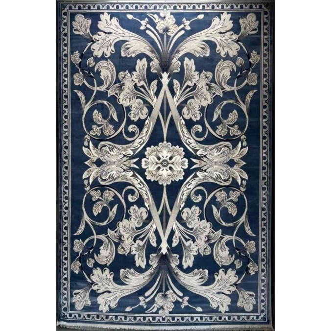 Royal Turkish carpet Monaco French pattern sky blue size 400*600