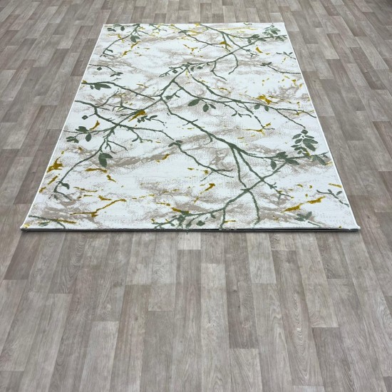 Patchi c065A Turkish beige green carpet size 150*220