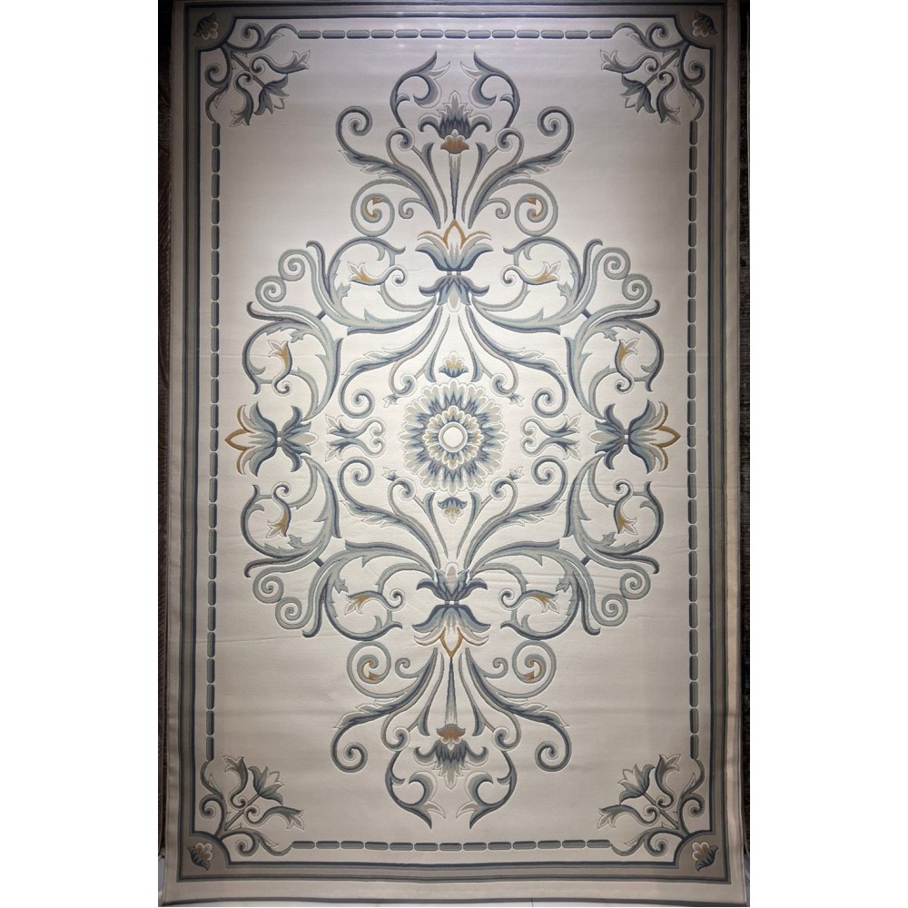 سجاد تركي ارجوان G0783B ابيض سماوي مقاس 80*150