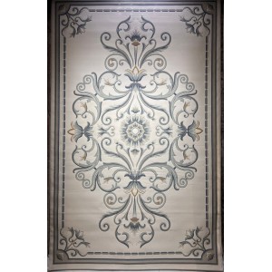 Turkish arjwan G0783B Rug white blue Size 80*150