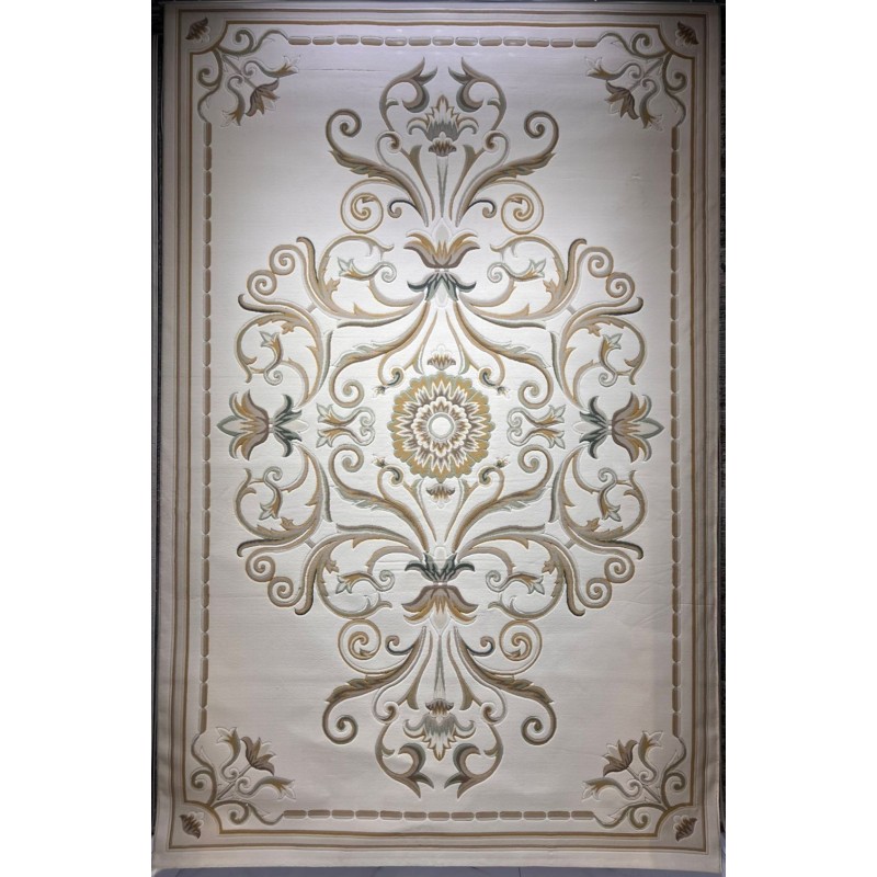 سجاد تركي ارجوان G0783B ابيض ذهبي مقاس 300*400
