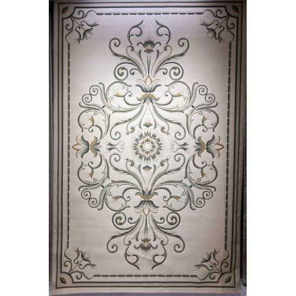 سجاد تركي ارجوان G0783B ابيض اخضر مقاس 80*150