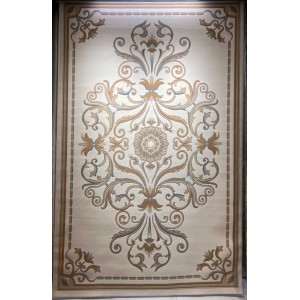 سجاد تركي ارجوان G0783B ابيض روز مقاس 80*150