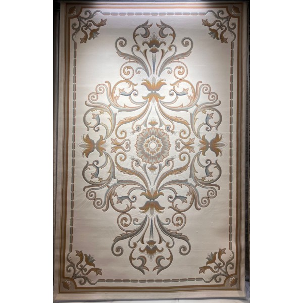 سجاد تركي ارجوان G0783B ابيض روز مقاس 80*150