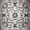 Turkish arjwan G0783B Rug white ANTHRACITE Size 80*150