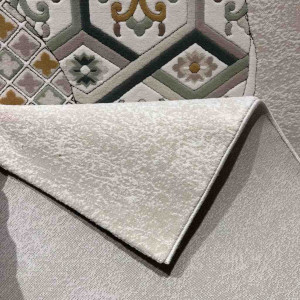 سجاد ارت بلس محفر تركي AA114B بيج ميكس مقاس 150*220