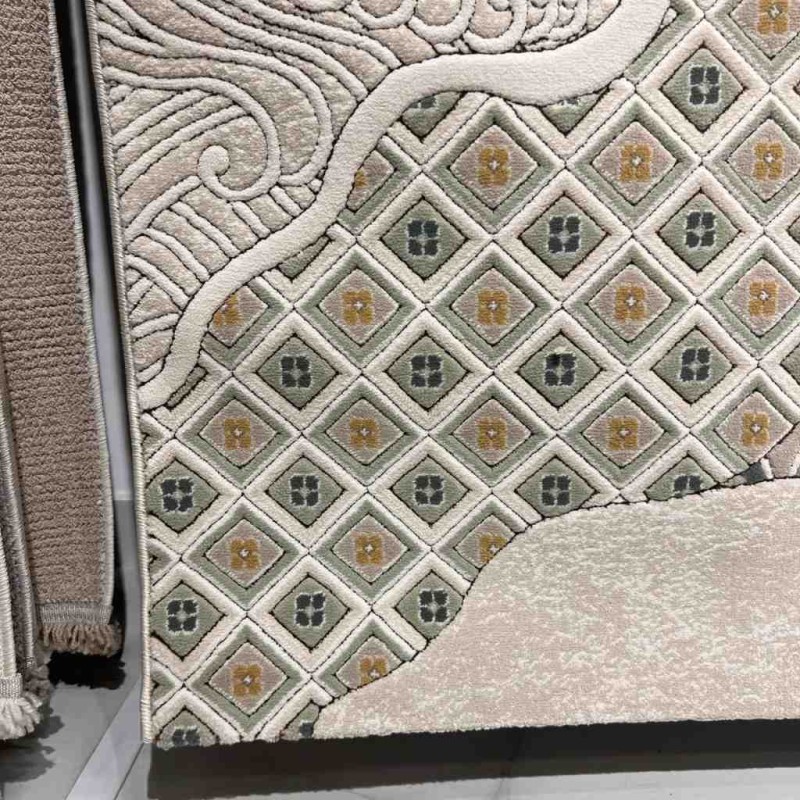 سجاد ارت بلس محفر تركي AA114B بيج ميكس مقاس 200*300