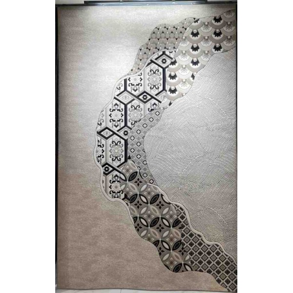 Art Plus Turkish Embossed Rug AA114B black Size 150*220