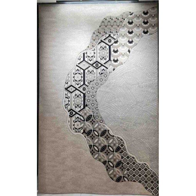 Art Plus Turkish Embossed Rug AA114B black Size 150*220