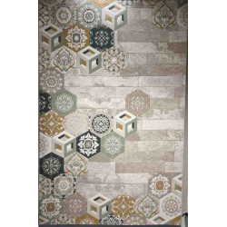 سجاد ارت بلس محفر تركي AA057B بيج ميكس مقاس 200*300