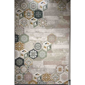 سجاد ارت بلس محفر تركي AA057B بيج ميكس مقاس 200*300