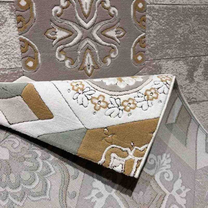 سجاد ارت بلس محفر تركي AA057B بيج ميكس مقاس 200*300