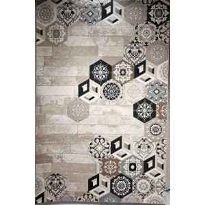 Art Plus Turkish Embossed Rug AA057B black Size 150*220