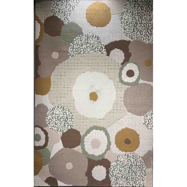 Art Plus Turkish Embossed Rug 0C958A beige mix Size 250*350