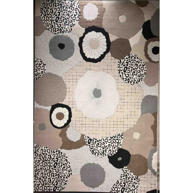 Art Plus Turkish Embossed Rug 0C958A black Size 200*300