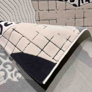 Art Plus Turkish Embossed Rug 0C958A black Size 150*220