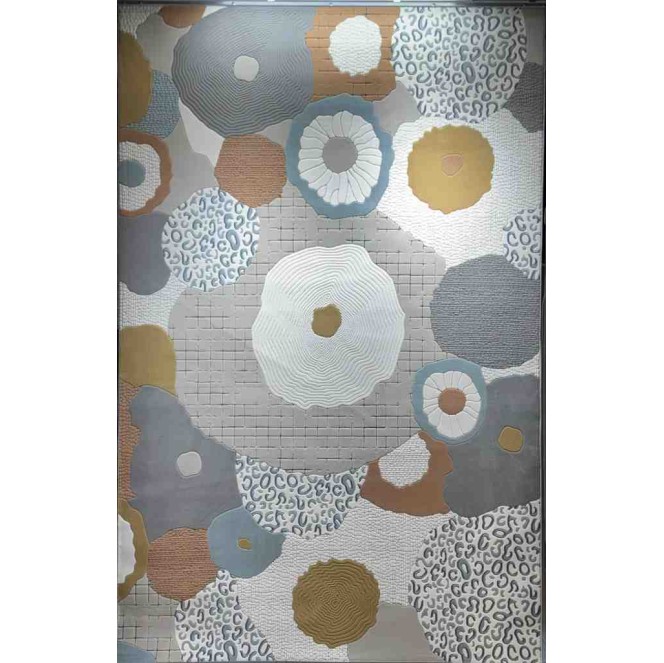 Art Plus Turkish Embossed Rug 0C958A gray mix Size 250*350