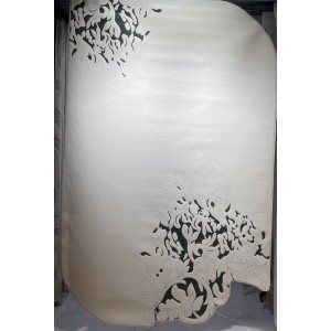 Turkish embossed rug Art N0361B gray size 120*170