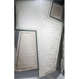 Turkish embossed rug Art N0373A beige size 200*300