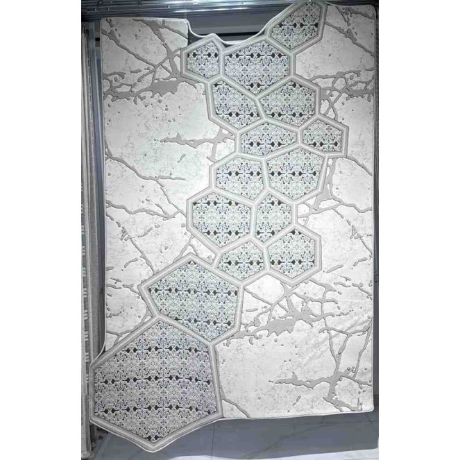 Turkish embossed rug Art N0374A beige size 200*300