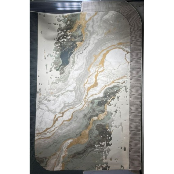 Turkish embossed rug Art N0389A beige size 120*170