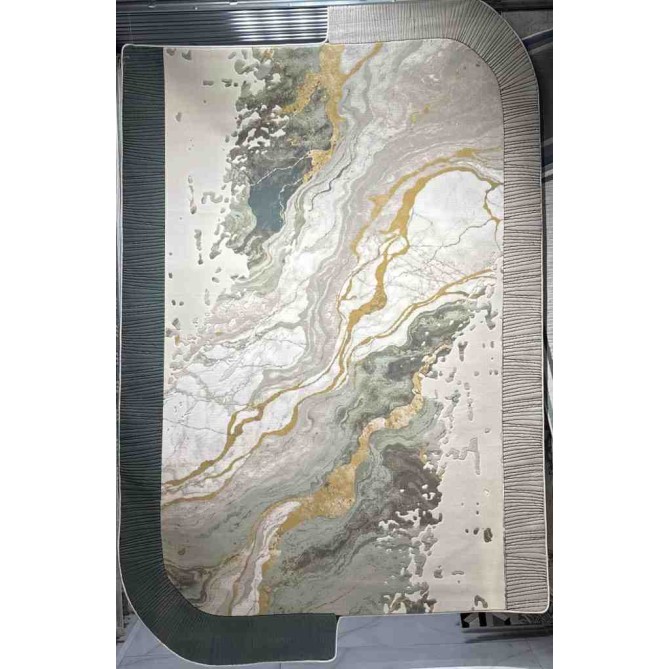 Turkish embossed rug Art N0389A beige size 120*170