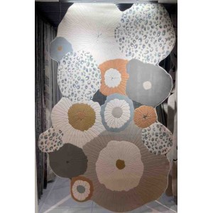 سجاد محفر تركي ارت N0365A رصاصي مقاس 150*220