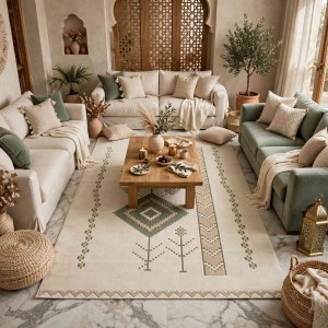 سجاد الهبه نقش نجدي تركي اصالة G0912A اخضر مقاس 100*300