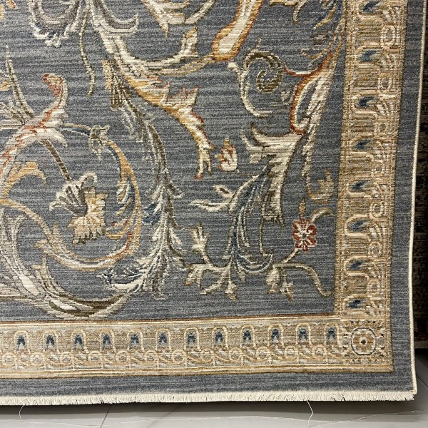 Turkish Bohemian Rug Athena 40931A blue Size 80*150
