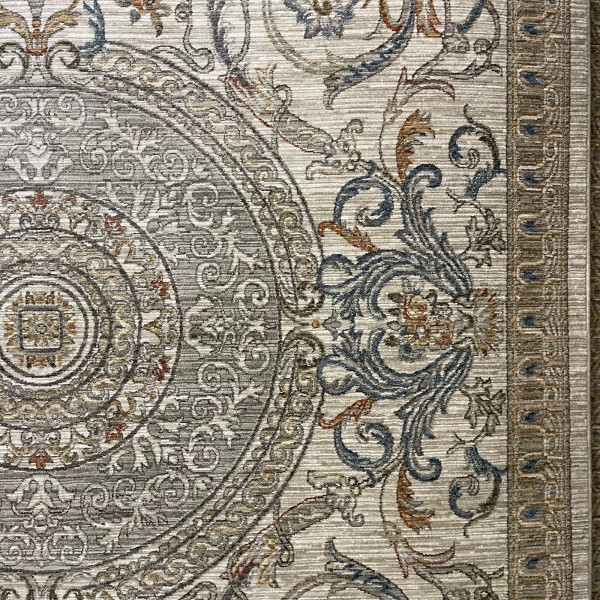 Turkish Bohemian Marrakech Rug OM24KC Blue White Size 200*300