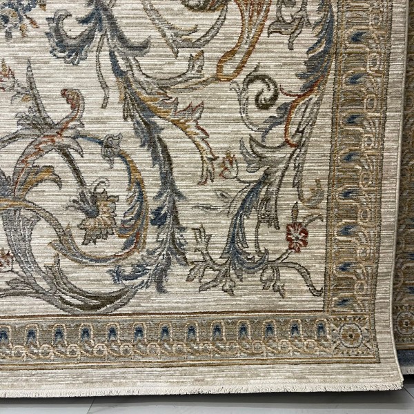 Turkish Bohemian Marrakech Rug OM24KC Blue White Size 200*300