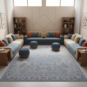 سجاد بوهيمي تركي اثينا 40210A سماوي مقاس 300*400